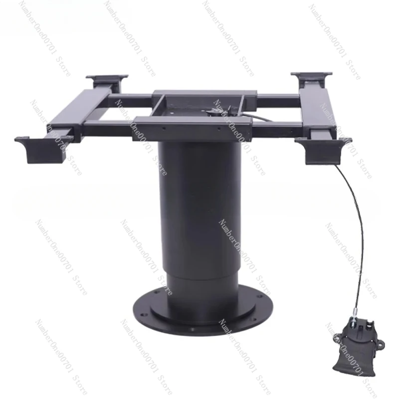 Adjustable Height Table Base, Enables Table Top with Swivel and Slide Function Pneumatic Raised RV Camper Adjustable Table Legs