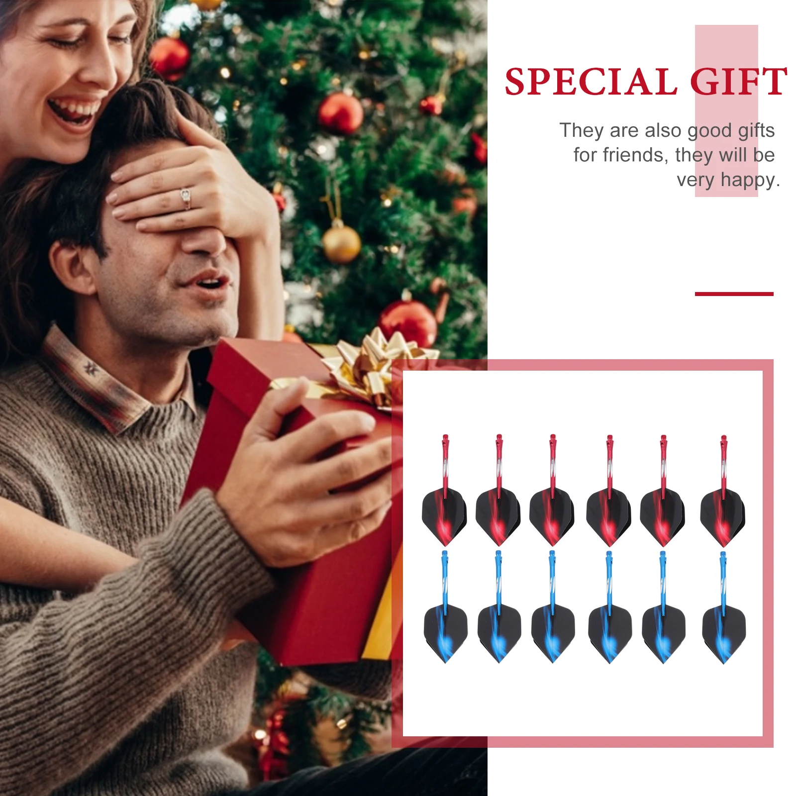 

1 Set Durable Aluminum Alloy Accessories Assorted Colors Indoor Throwing Flights Wings Tip Grams Set Beginner Professional