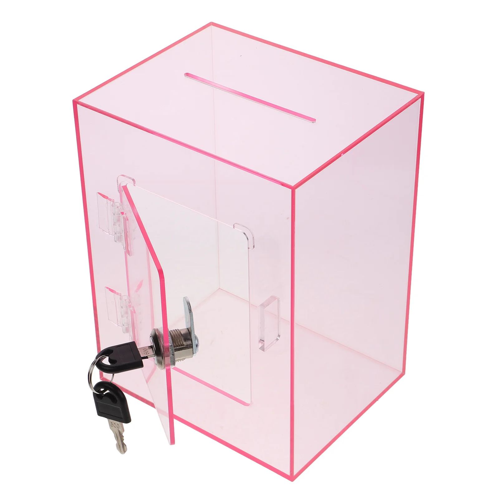 Pumping Tip Box Clear Window Mailbox Letter Post Container Donation Boxes for Fundraising Ballot