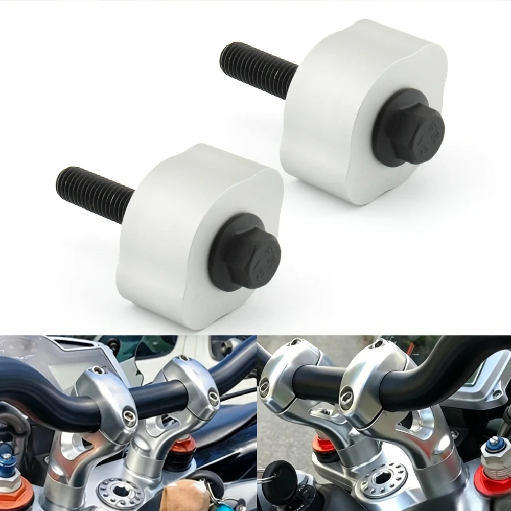 

For Moto Guzzi Griso 850/1100/1200/SE 25mm Handlebar Risers Back Moved Up Mounting Riser CNC Aluminum Handle Bar Risers