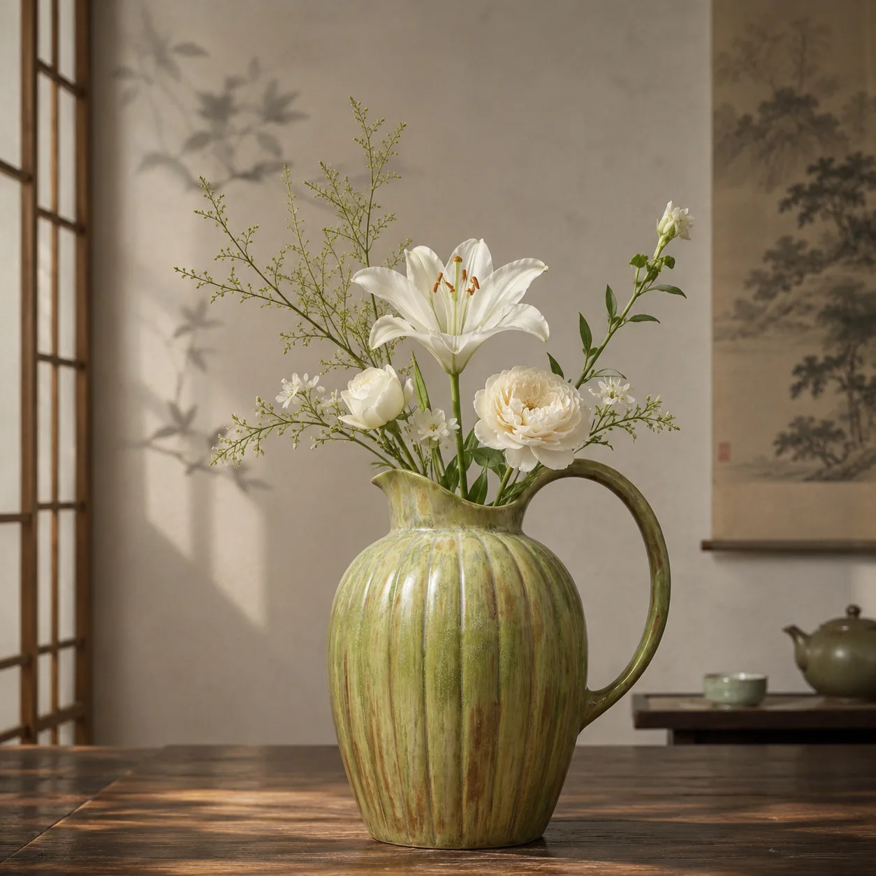 DSA light luxury special-shaped creative kiln change ceramic art vase ornament hotel homestay model room living room flower