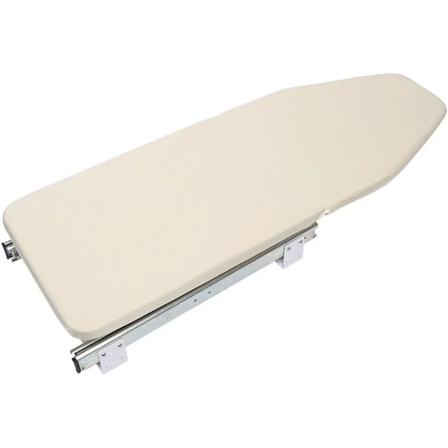 

Foldable Cabinet Mount Ironing Board Retractable Iron Board 180°Swivel Pull Out Ironing Board with Removable Cover Hiding Ironin