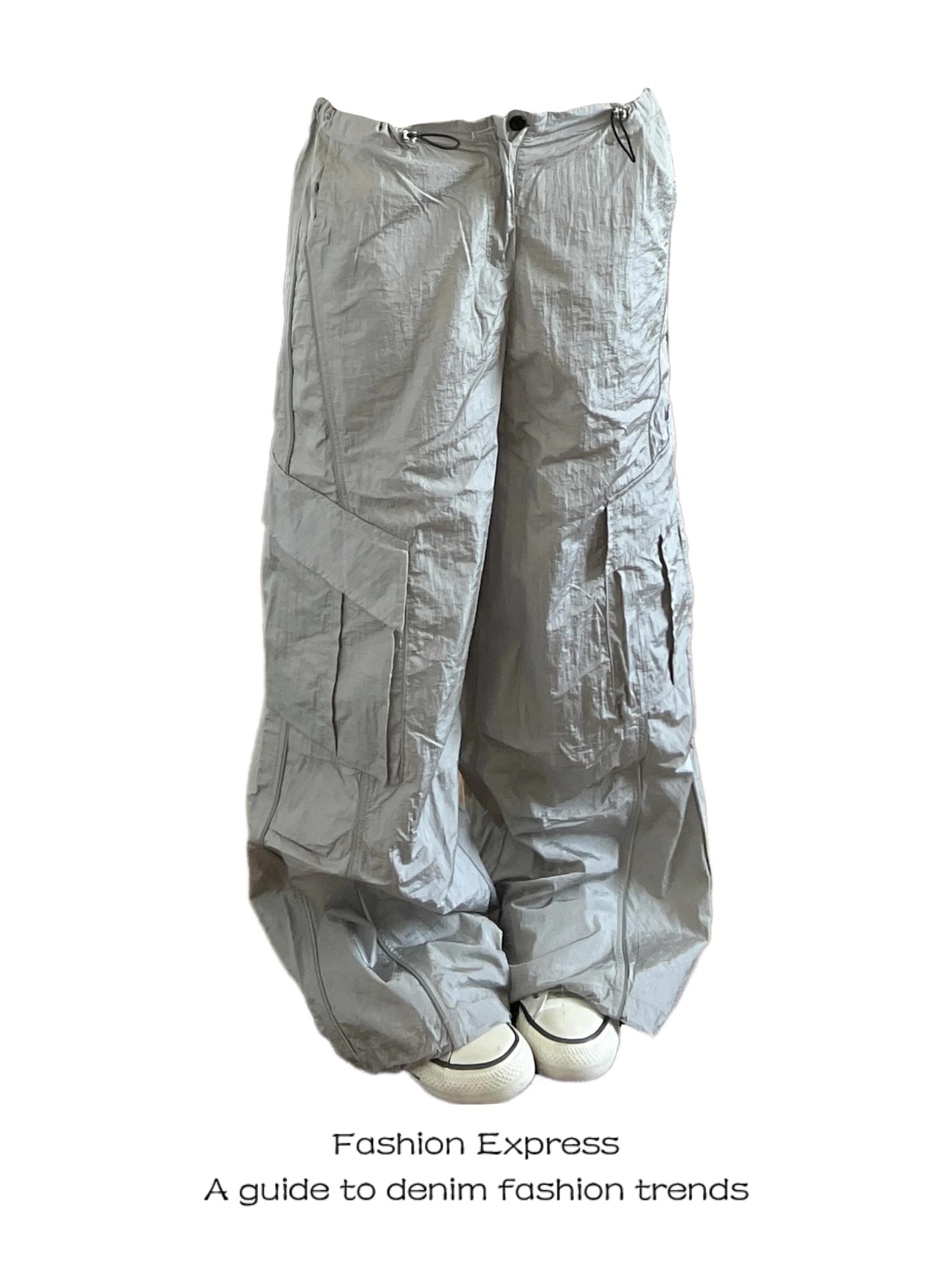 

ay Workwear Pants Women's Casual Loose Slimming American Sle High Waist Straight Leg Floor-Length Trendy Trousers