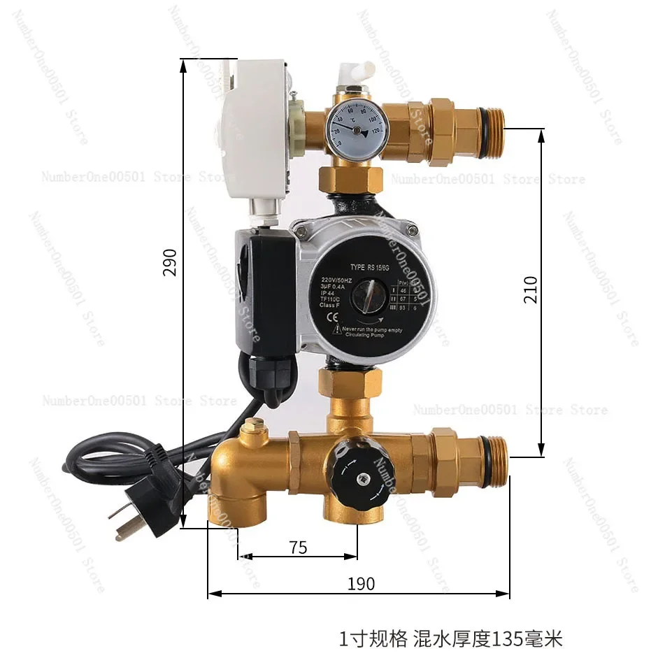 water valve underfloor heating system brass plumbing radiant distribution manifolds with flow meter