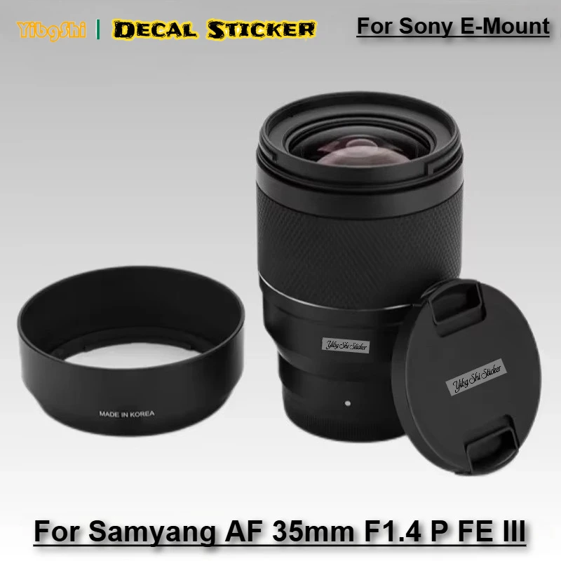 

Для Samyang AF 35 мм F1.4 P FE кожу объектива третьего поколения 35F1.4 наклейка на объектив AF35 F1.4 Gen3 обертка кожи объектива