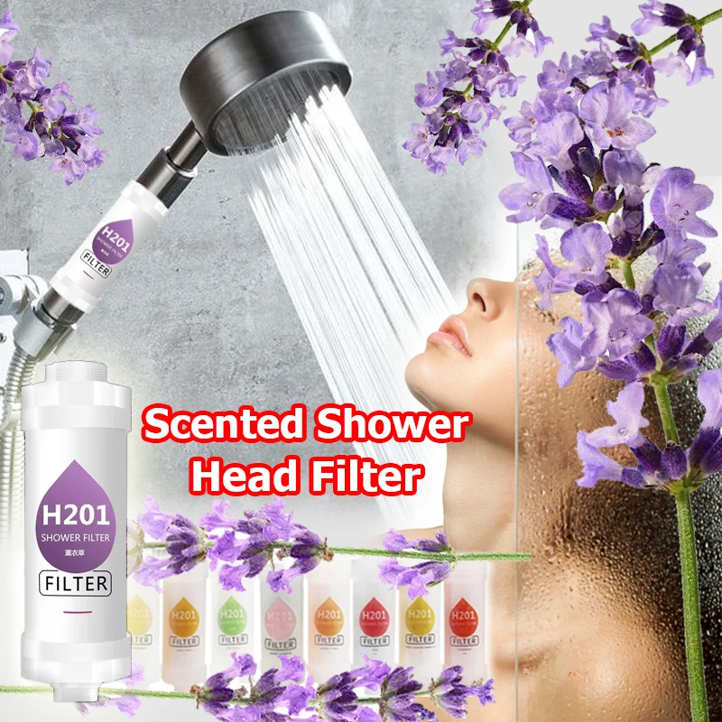 Filter For Shower Scented Shower Head Water Softener Improve Hair Skin Removal Shower Purifier Bathroom Accessories