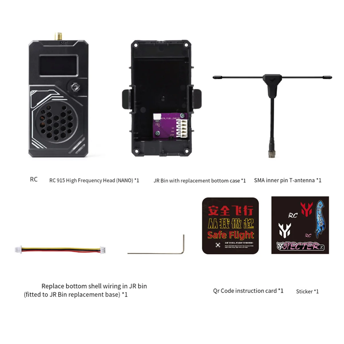 

A51I для TONE TX ELRS 868/915 МГц 2 Вт RC 2S-6S для JR 5PIN NANO 8-контактный FPV TX