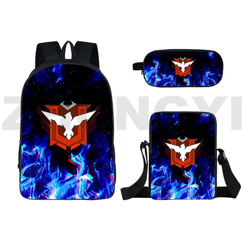 

3 In 1 Hot Game Free Fire Garena 3D Print Backpack Women's Backpack Men Shoulder Bag Computer Bag Office Bag Student School Bags