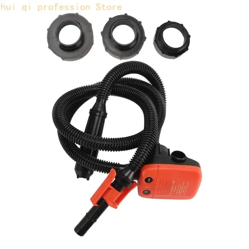 Hochgeschwindigkeits-Siphon-Kanisterpumpe mit 3 Adaptern, 2,4 GPM Kraftstofftransferpumpe, elektrische Ölabsaugpumpe – Detail 7