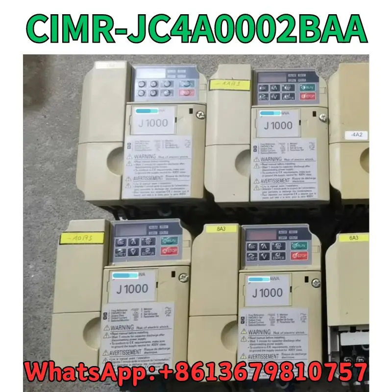 Usado Frequency Converter, Test OK, transporte rápido, CIMR-JC4A0002BAA