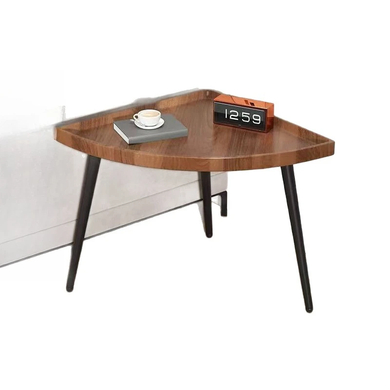 storage table, living room household, bedroom bedside coffee table, wrought iron edge table