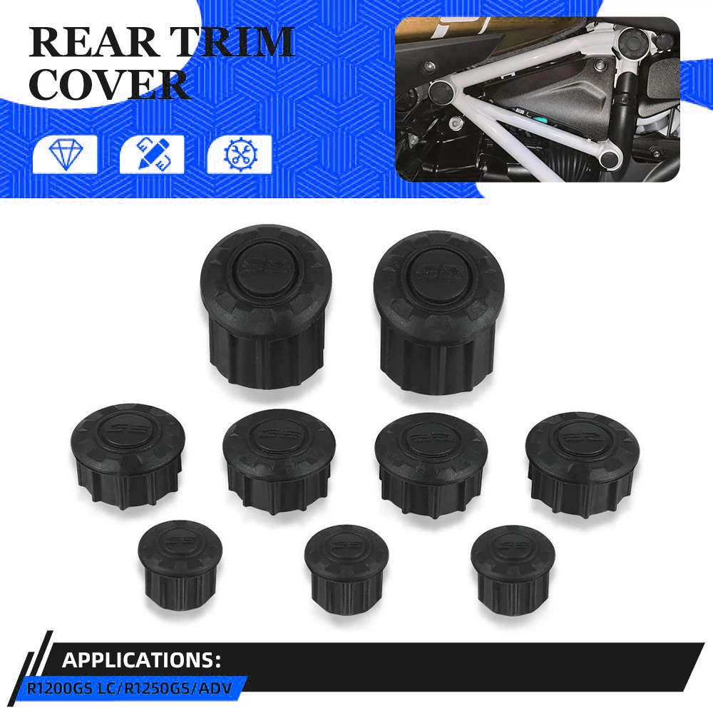 For BMW R1250GS R1200GS LC R 1200 1250 GS Adventure 2022 2023 2024 Frame Hole Cover Caps Plug Decorative Frame Cap Motorcycle