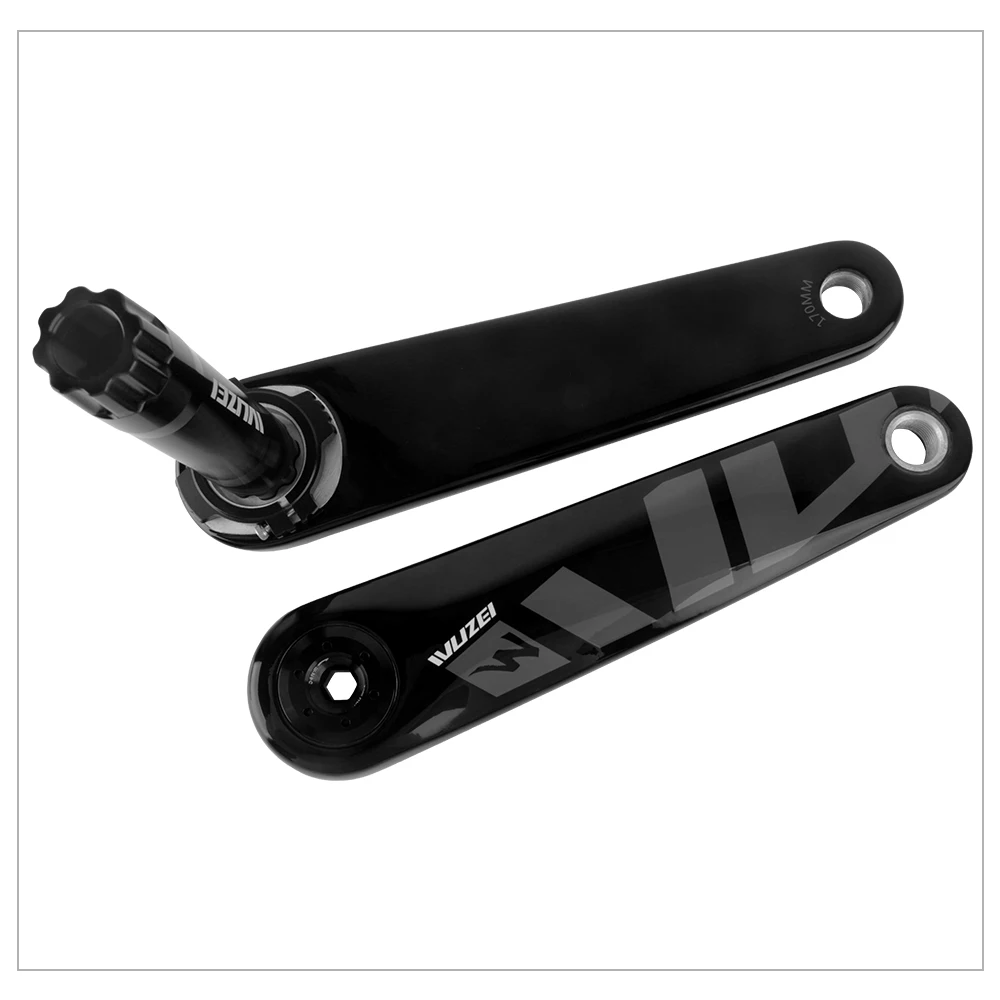 WUZEI Kohlefaser-Rennrad-Kurbelgarnitur, 165 mm, 170 mm, 3-Loch-Direktmontage, AL-7075, 24 mm Achse für Shimano 105 R7000 Ultegra R8000 – Detail 19