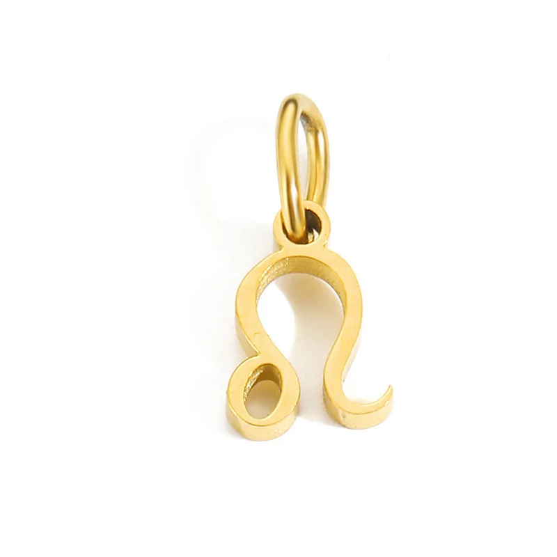 CARLIDANA Wasserdicht 316L Edelstahl 12 Sternzeichen Charms für Halskette oder Armbänder Gold Farbe Dropshipping Großhandel