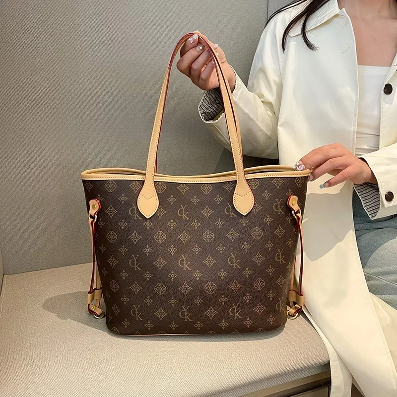 

2025 High-Quality Leather Tote Bag For Women, Luxury Brand Crossbody Shoulder Handbag Elegant Classic Design