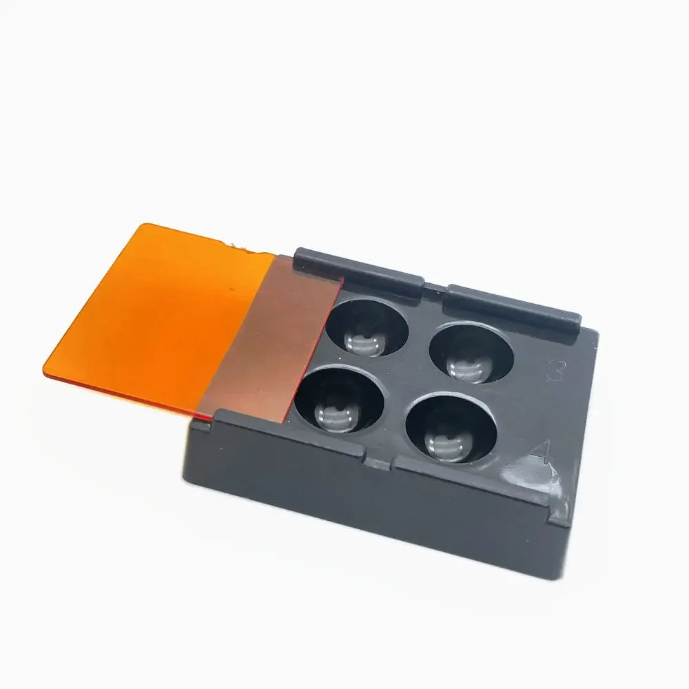 4 Holes Dental Veneer Storage Box Teeth Patch Shading Light Storage Case Denture Retainer Molar Boxes