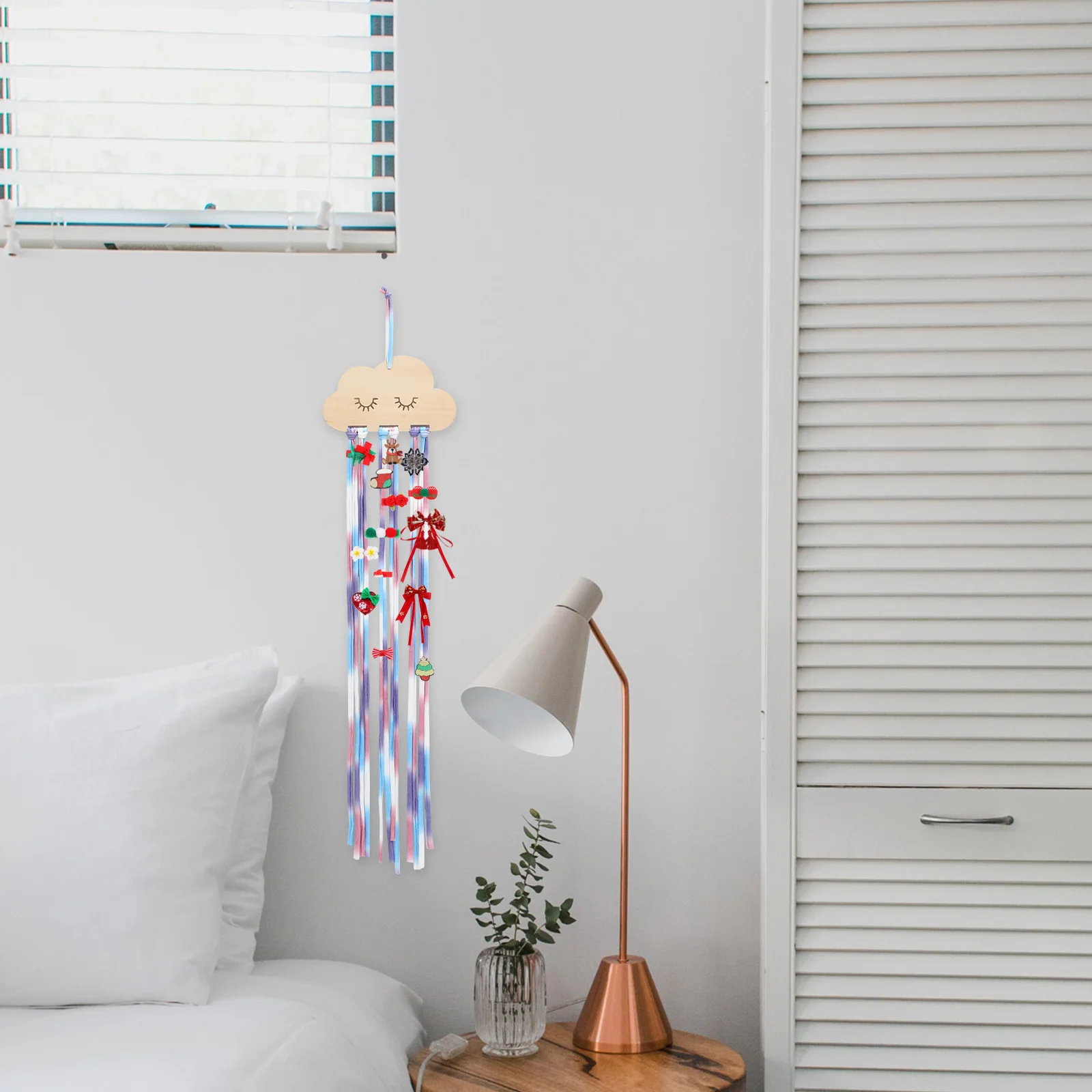 

Hairpin Storage Pendant Wall Clips Holder Display Decoration Organizer Wooden for