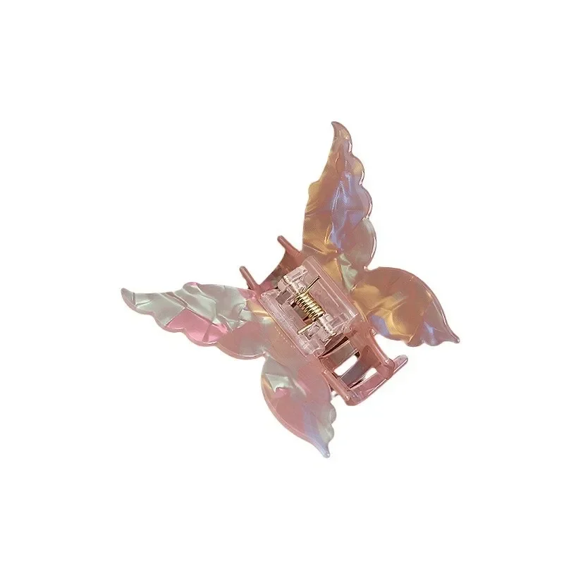 خلات الرجعية فراشة مشبك شعر الحلو لطيف الجنية الملونة النساء مشبك شعر كليب كراب عقال كليب اكسسوارات تصفيف الشعر