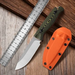 NINE THORN G10 Handle Fixed Blade Knife EDC Outdoor Tool Camping Hunting Fruit Knife