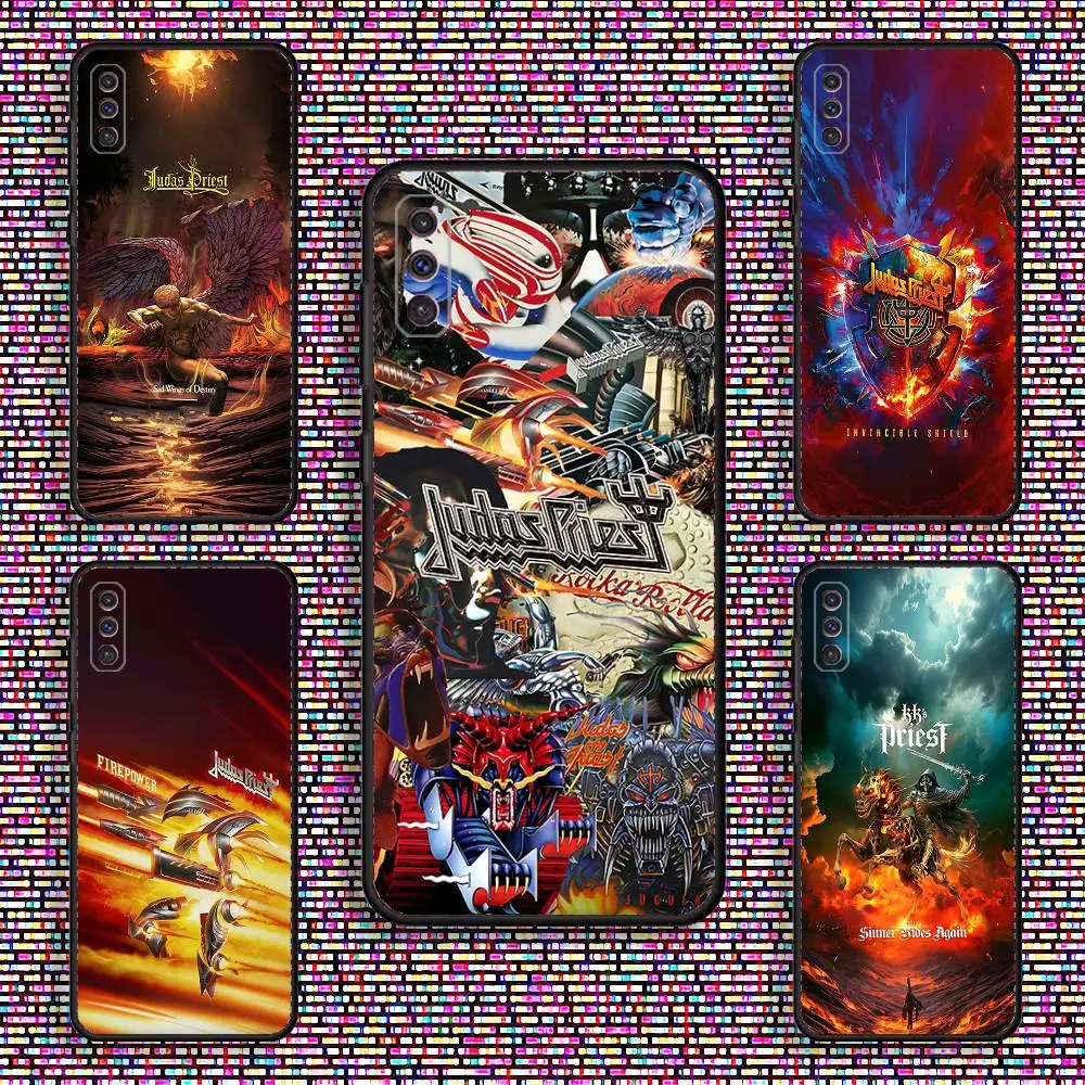 

Rock Band J-Judas P-Priest Phone Case For Samsung S 25,24,23,22,30,21,10,9,Ultra,Plus,Lite,FE,4,5 G Black Soft Case