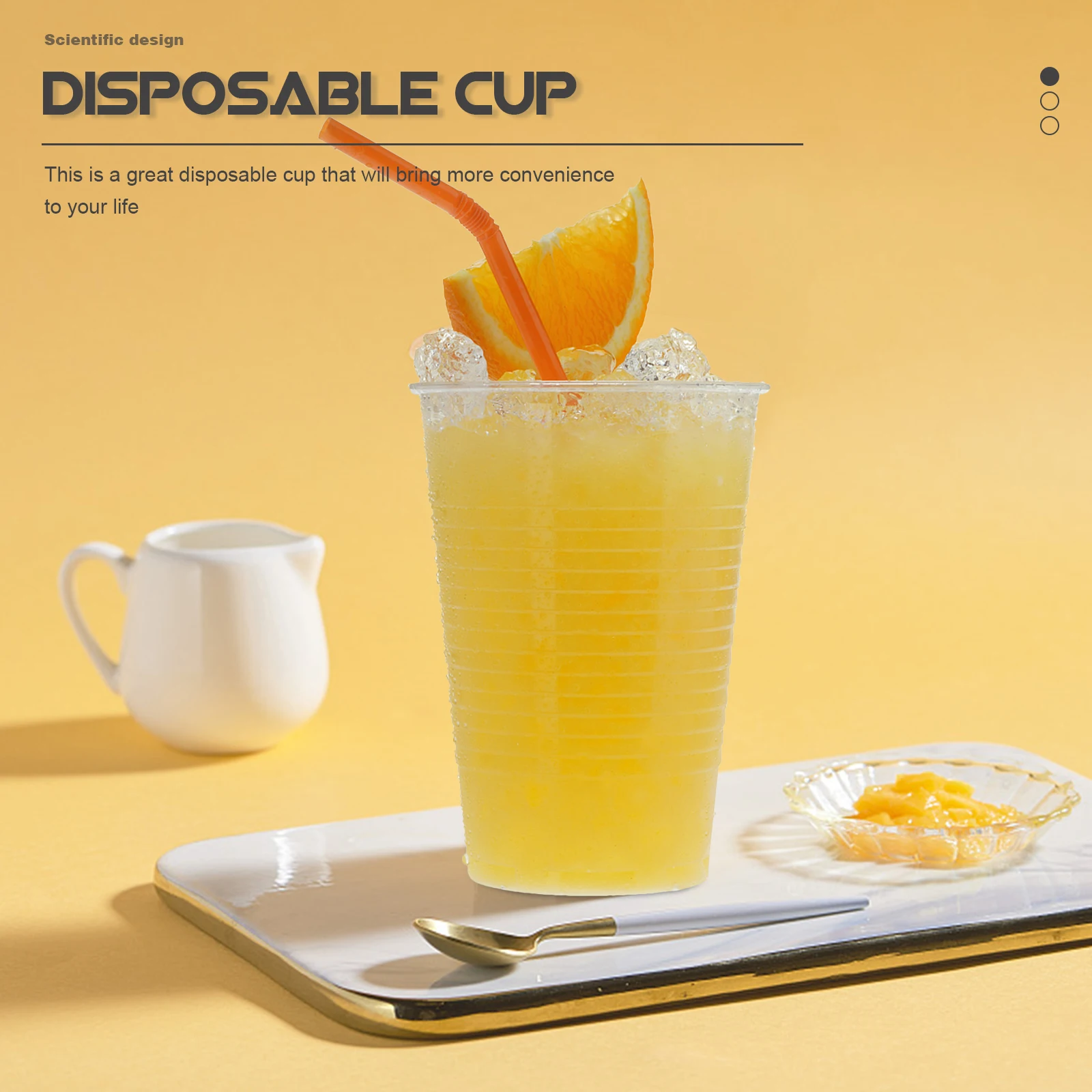 

500Pcs Thickened Plastic Disposable Cups Party Supplies Drinking Cups Juice Water Wine Mugs for Weddings Restaurants Bbq Picnic