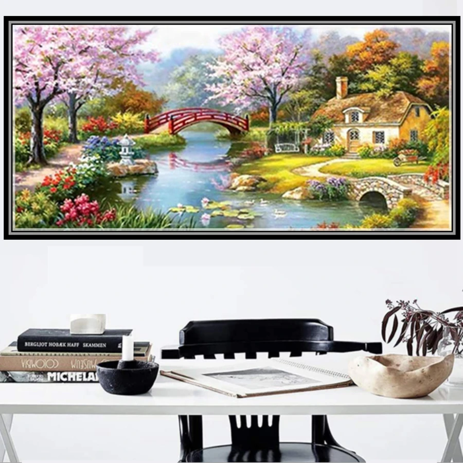 

DIY 5D Diamond Painting Big Size Landscape Serie Full Drill Square Embroidery Mosaic Art Picture Of Rhinestones Home Decor Gifts