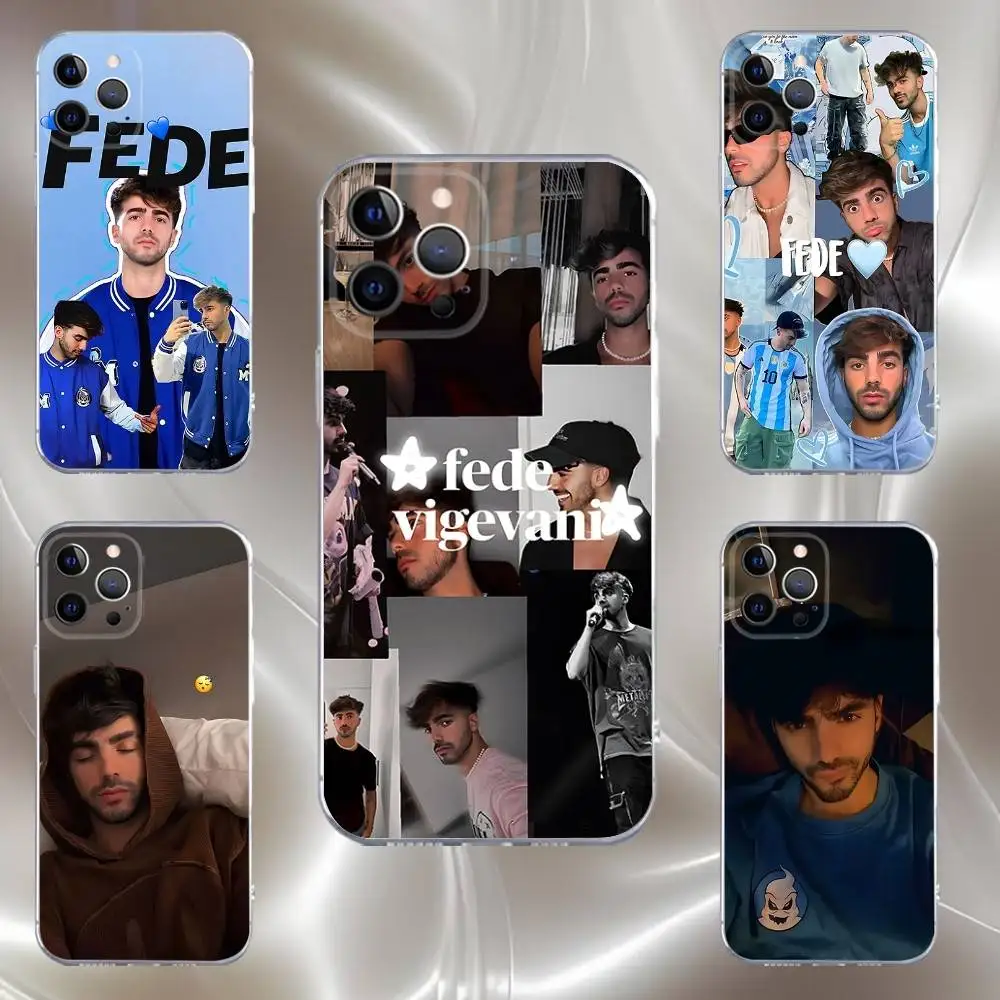 

Federico Vigevani YouTuber Phone Case For iPhone 16,15,14,13,12,11 Pro,Max,Plus,X,XS,XR,SE,Mini Transparent Silicone Soft