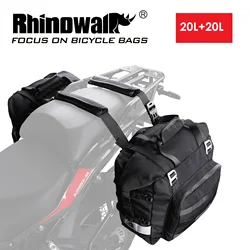 Rhinowalk 오토바이 방수 퀵 릴리스 오토바이 사이드 백, 오토바이 액세서리, 20L-40L, 2 개