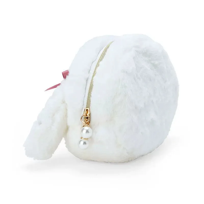 Anime Cartoon My Melody Kuromi Plush Doll Storage Bag Kawaii Portable Coin Purse Multifunctional Lipstick Bag Holiday Gift