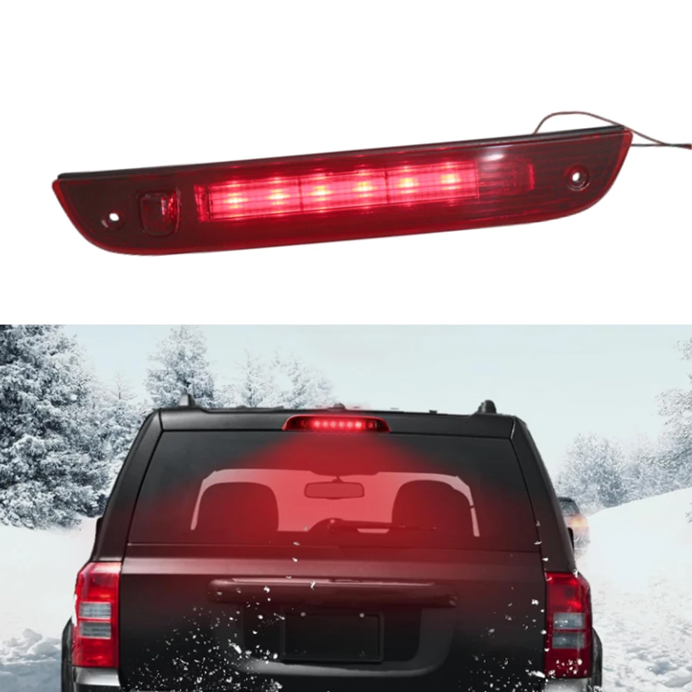 For Jeep Patriot 2007-2017 Car LED Third Brake Light 5116236AF, 5116236AB, 5116236AC High Mount Brake Signal Lamp