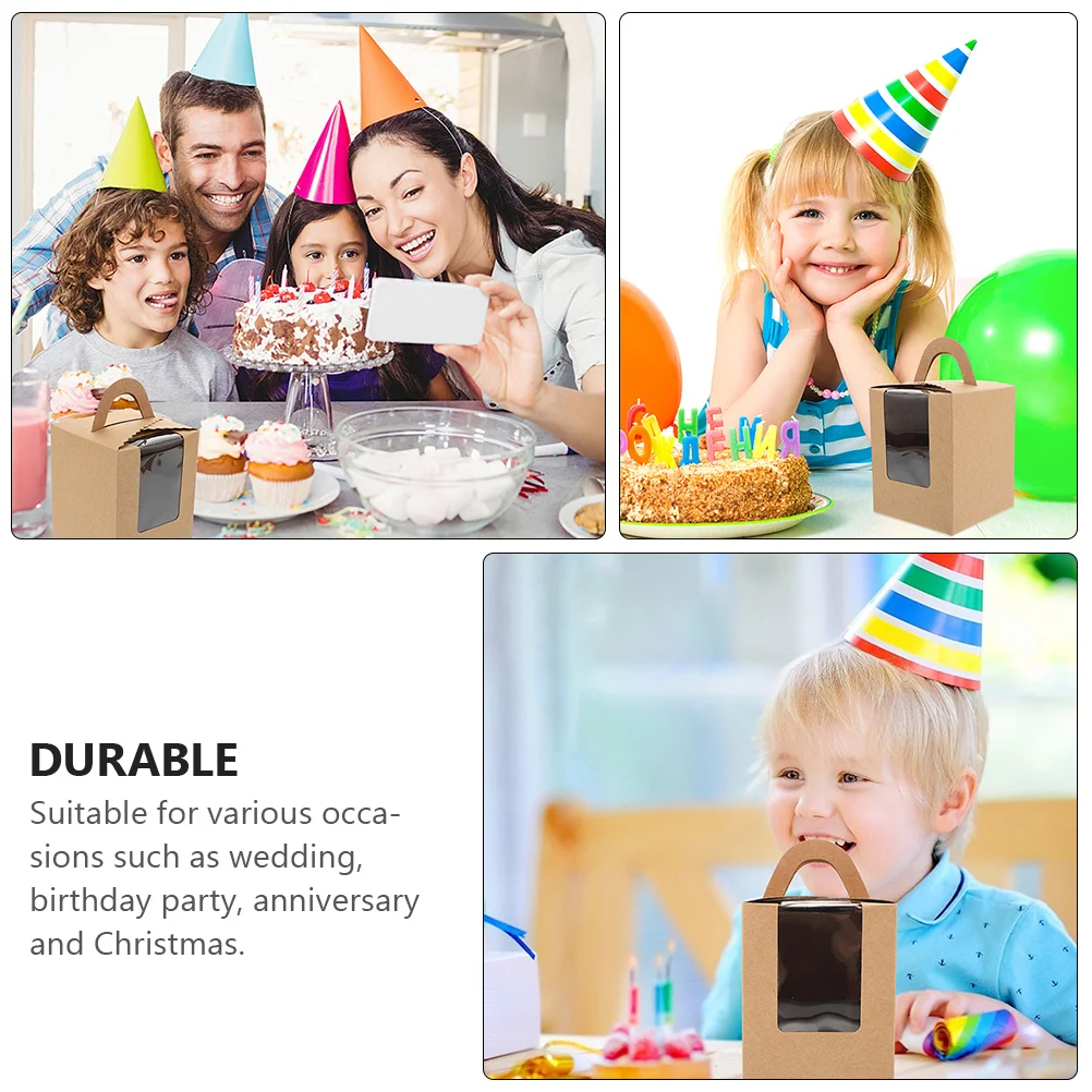 

1Set Cake Dessert Packing Box Safe Portable Wrapping Container for Muffins Cupcakes Wedding Birthday Christmas