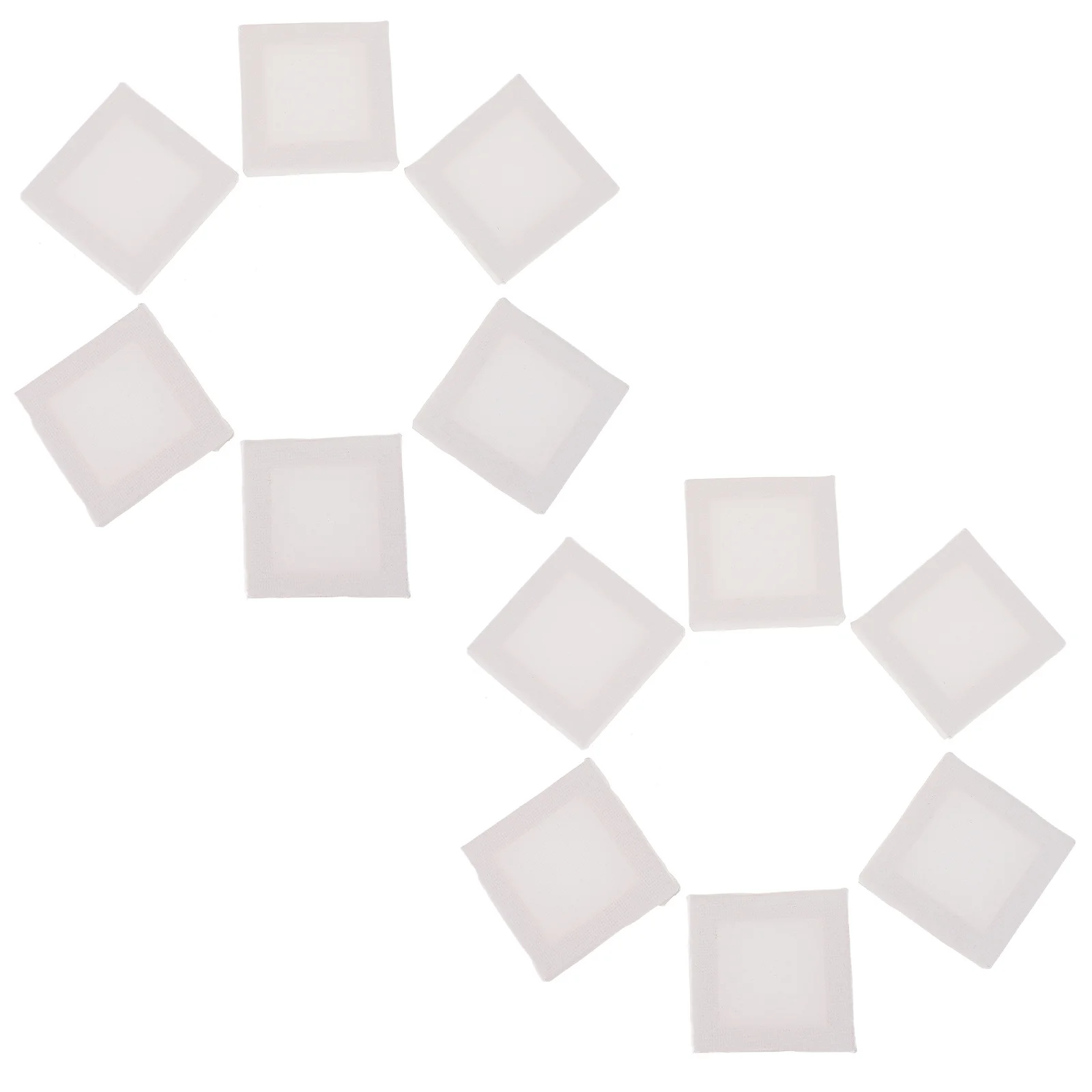 12 قطعة لوحات قماشية صغيرة للرسم الزيتي إطارات ممتدة فارغة لوحات فنية ذاتية الصنع لوازم الطلاء الزيتي إطارات نقالة الفنون