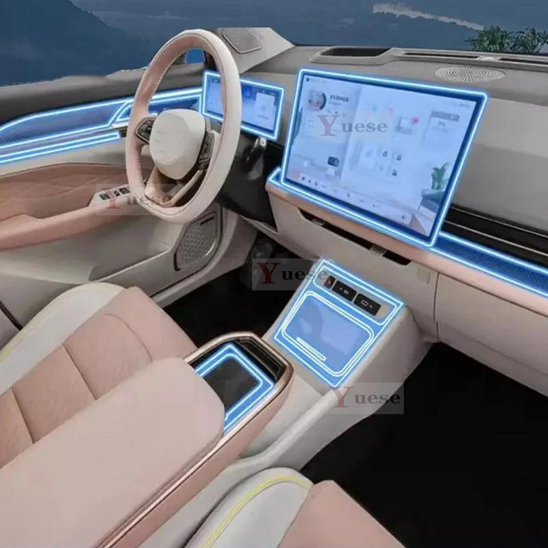 

Для Geely Geometry M6 2022-2024 салон автомобиля, центральная консоль, прозрачная защитная пленка из ТПУ, наклейка против царапин