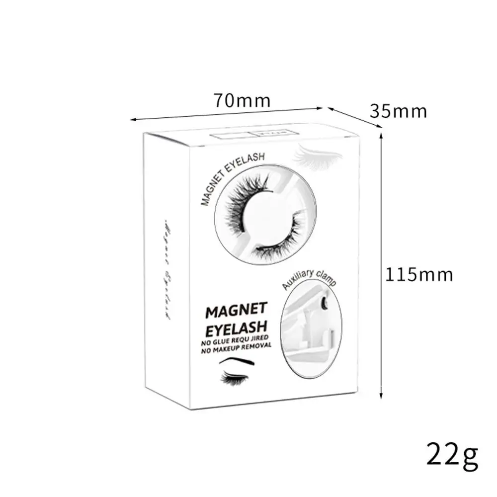 Nie wymaga kleju Zestaw magnetycznych rzęs Wielokrotnego użytku Naturalny wygląd Magnetyczne sztuczne rzęsy Łatwe w noszeniu