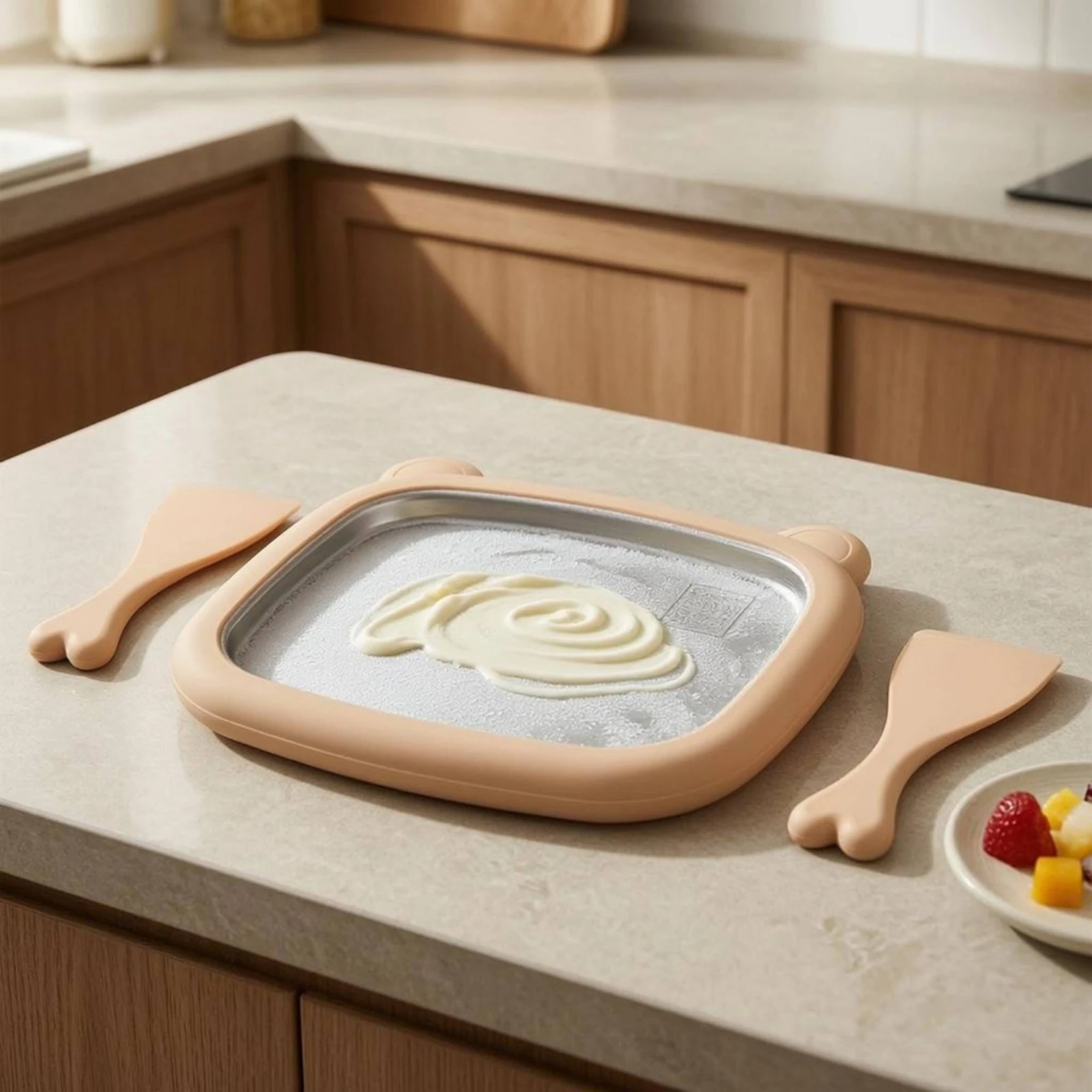 Nampan Es Krim Manual Tanpa Li - Ice Cream Maker Electric ulasan dan harga