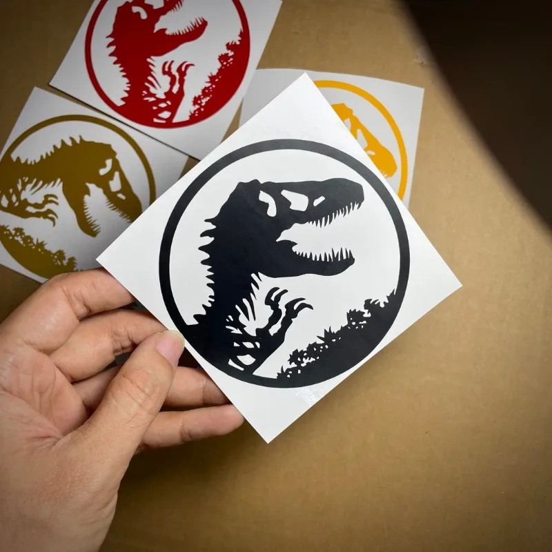 عصر الديناصور لاقط ملصق حائط من الفينيل زجاج الجانب نافذة الجسم تعديل شخصية لاتيه ملصق سيارة مقاوم للماء