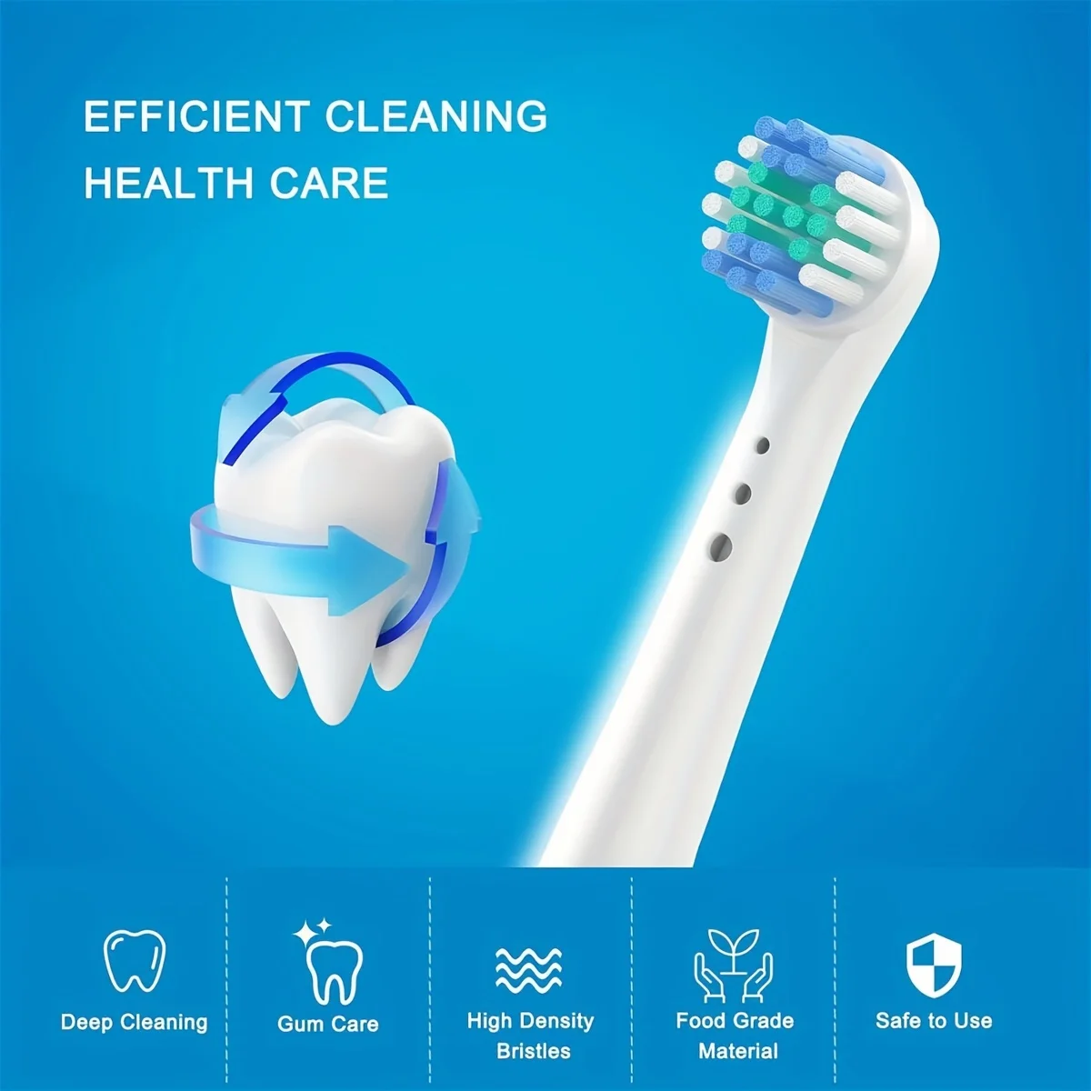 10Pcs Replacement Toothbrush Heads Compatible with Oral-B Braun Professional Electric Toothbrush Heads Brush Heads image 6