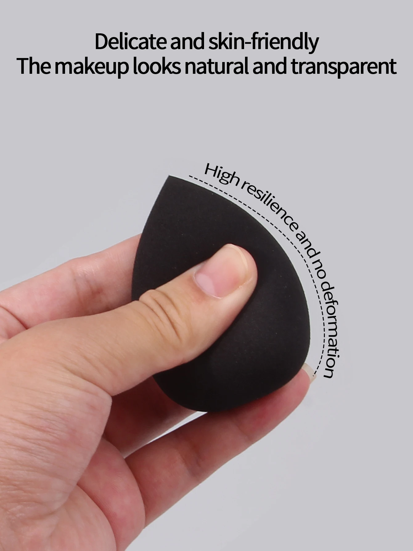 12 sztuk czarnych gąbek do makijażu w kształcie jajka, gąbka do makijażu do stosowania na sucho i na mokro, przenośny zestaw puszek do pudru dla początkujących