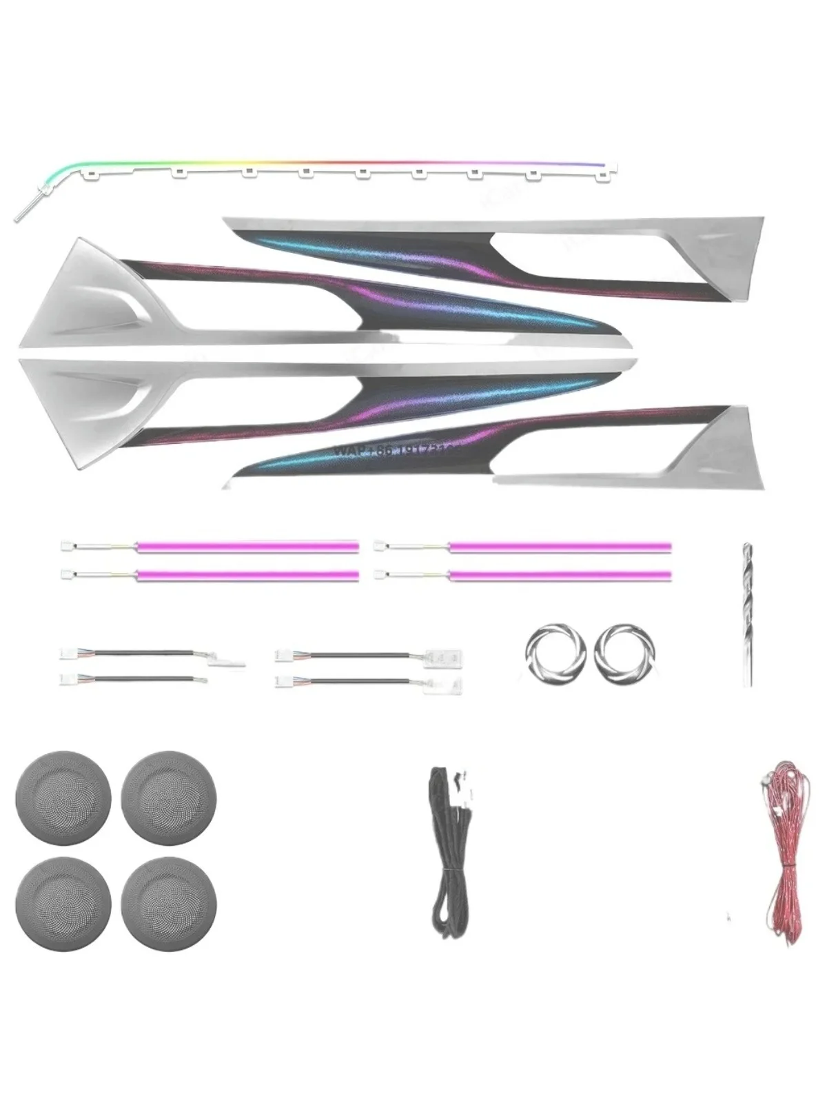ICarsin Upgrade 256 Colors Symphony Car Interior Ambient Lighting for  X3 X4 G01 G02 2018-2024 Atmosphere Trim Accessories