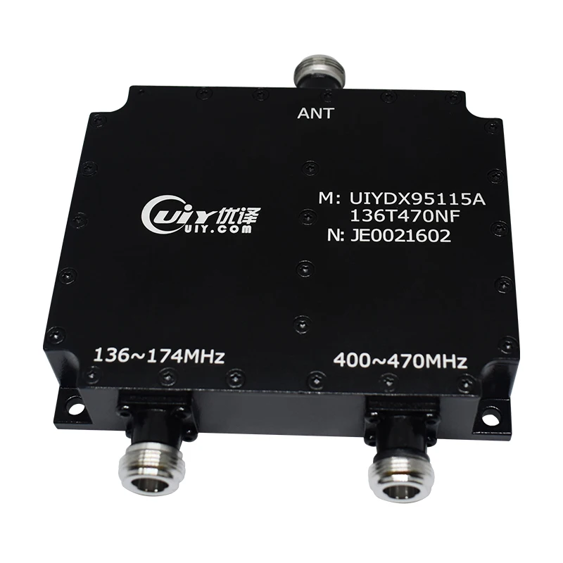 

VHF UHF Duplexer 136-470MHz 100W Duplex Low VSWR RF Duplexer