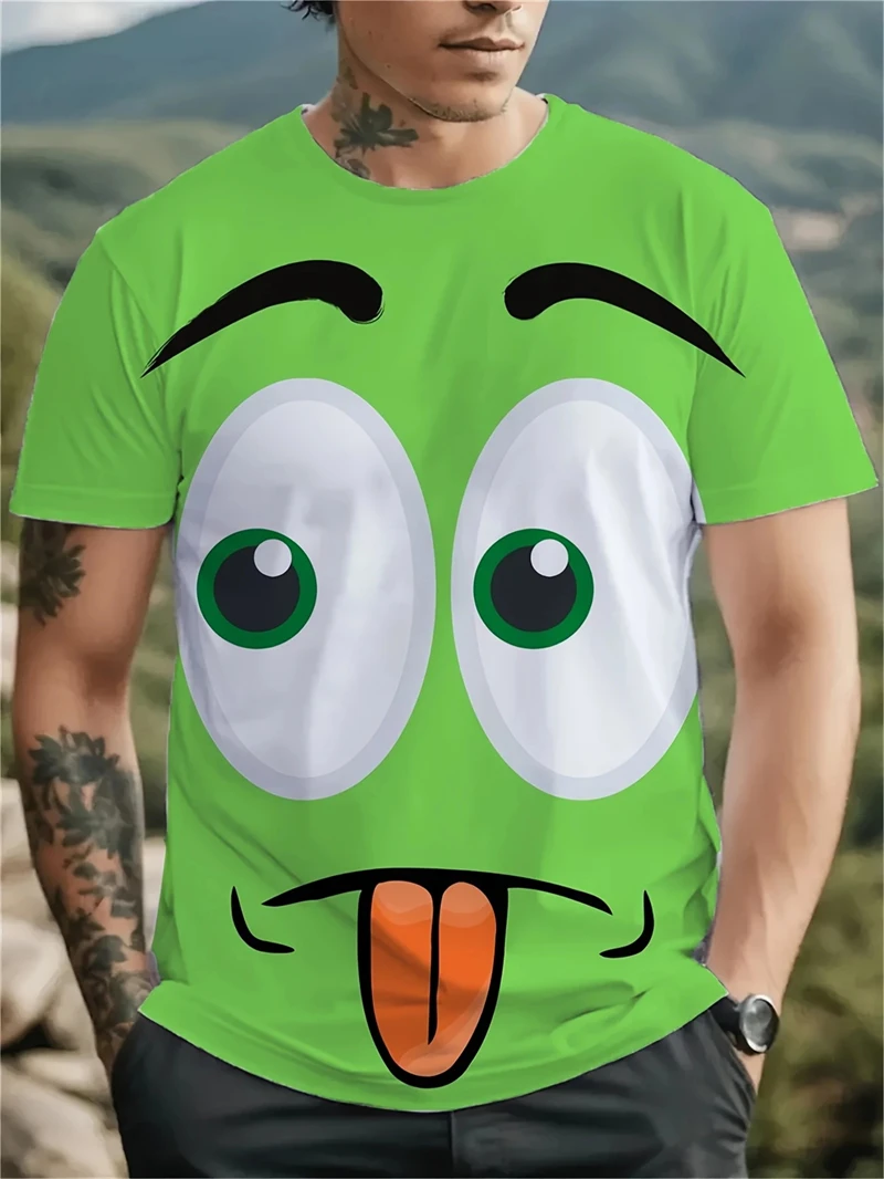 Cute Spoof Children T-shirt Funny Animal Print Short Sleeve T-shirts Men Casual Street Summer Clothes Oversized Fashion Tee Tops