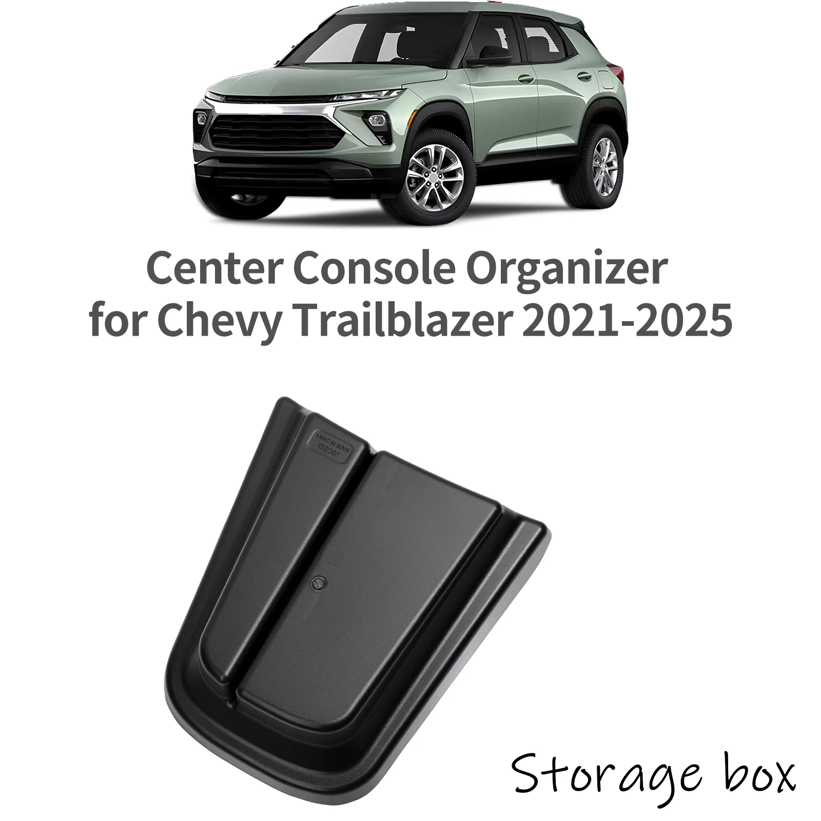 Central Console Storage Box Tray Organizer Case Car Interior Accessories Black For Chevy Chevrolet Trailblazer 2021-2025