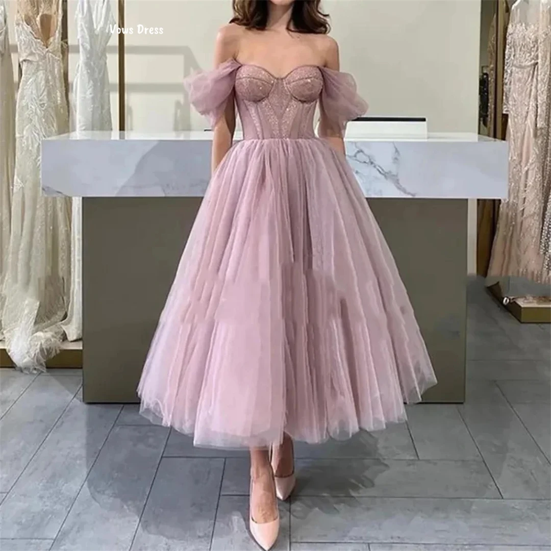 Vows Yarn Robes De Cocktail Dresses for Special Occasions Purple Custom Made Women's Prom Dress Luxury Evening Dress 2025 Party