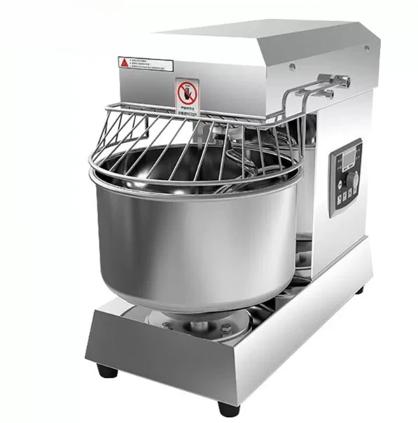 Commercial Spiral Dough Mixer Stainless Steel Bakery Dough Kneading Machine for Bread Pastry