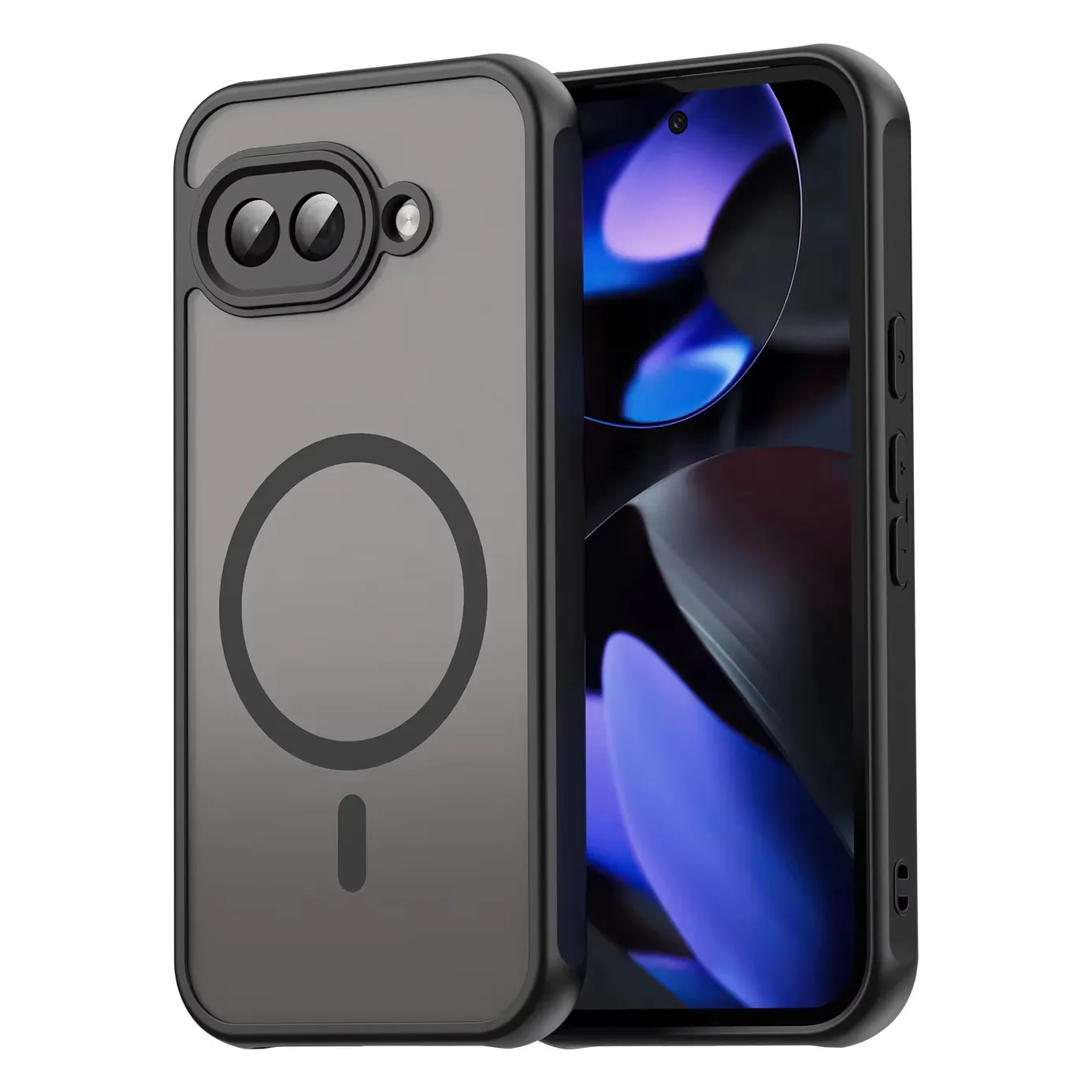 

Pixel 9A Matte Case, Compatible with MagSafe Drop Protection Slim Protection Translucent Cover For Google Pixel 9a