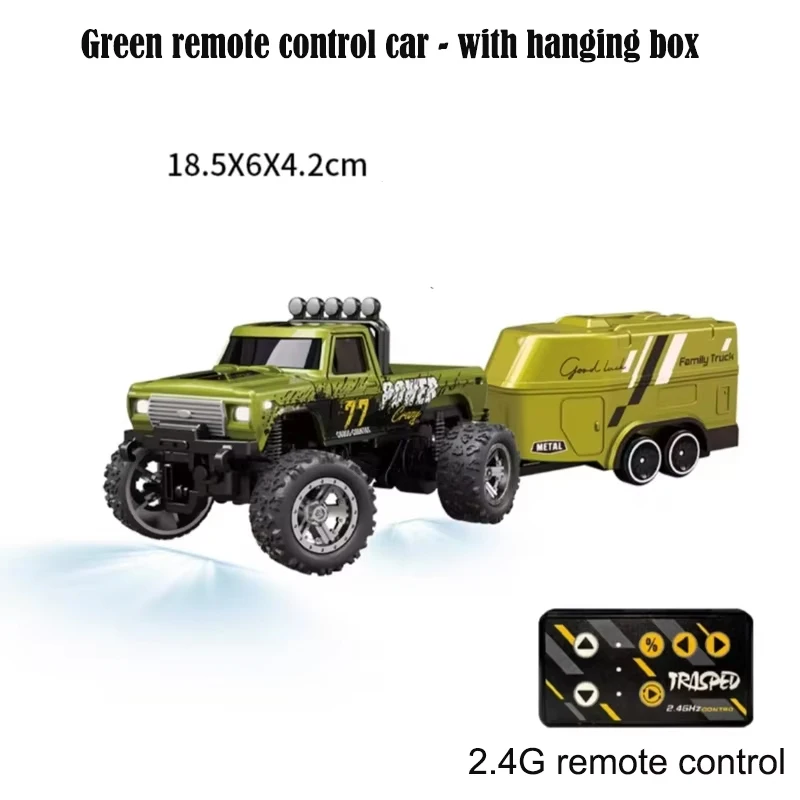 

Mini RC Monster Truck 1:64 Scale Mini Off-Road Climbing Car 2.4Ghz Remote Control Adjustable Speed/Steering Children Toy Gift