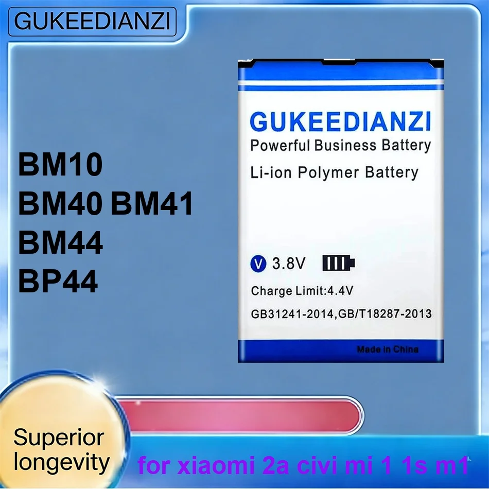

Mobile Phone Battery Fast Charging BM40 BM41 BM44 BP44 BM10 3200-4900mAh For Xiaomi 2A Civi For MI 1 1S M1