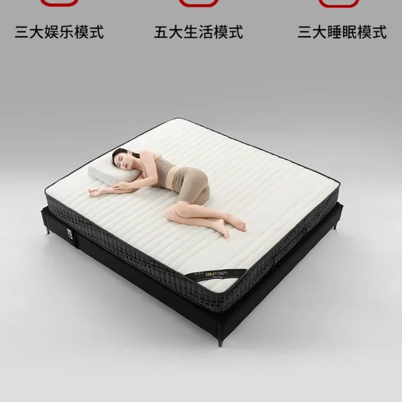 

Электрическая кровать, многофункциональная кровать в главной спальне, нераспыляющая двуспальная мягкая кровать