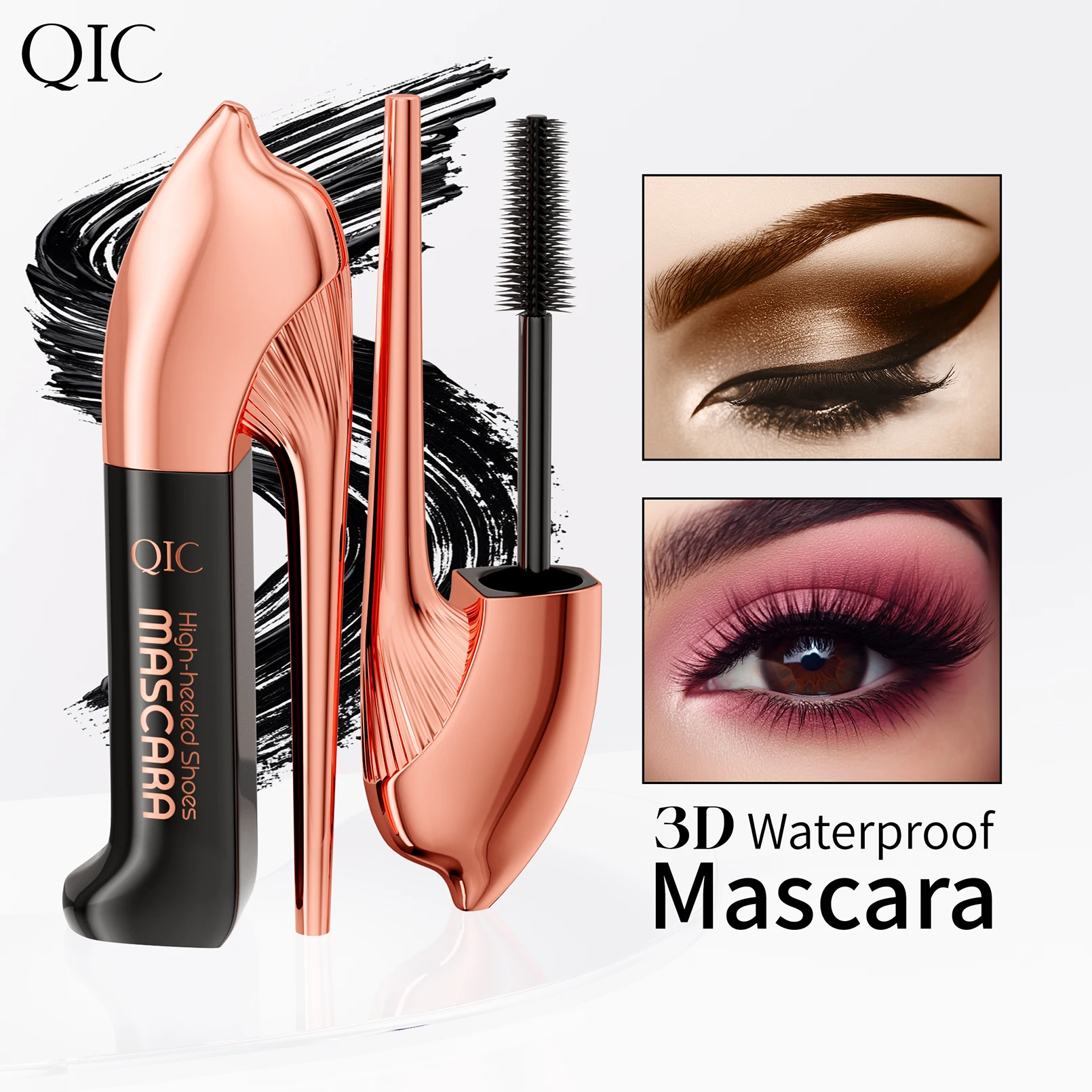 Mascara nero impermeabile per tutti i prodotti per il trucco allungante Estensione ciglia Mascara per ciglia effetto 4d Cosmetici coreani