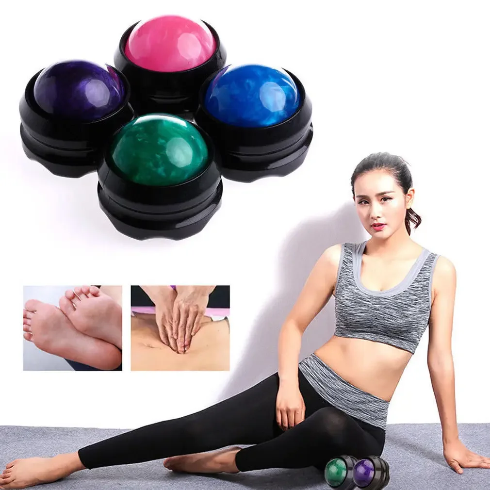 Manual Resin Massage Roller Ball Massager Body Therapy Foot Hip Back Relaxer Stress Release Muscle Relaxation Roller Massager